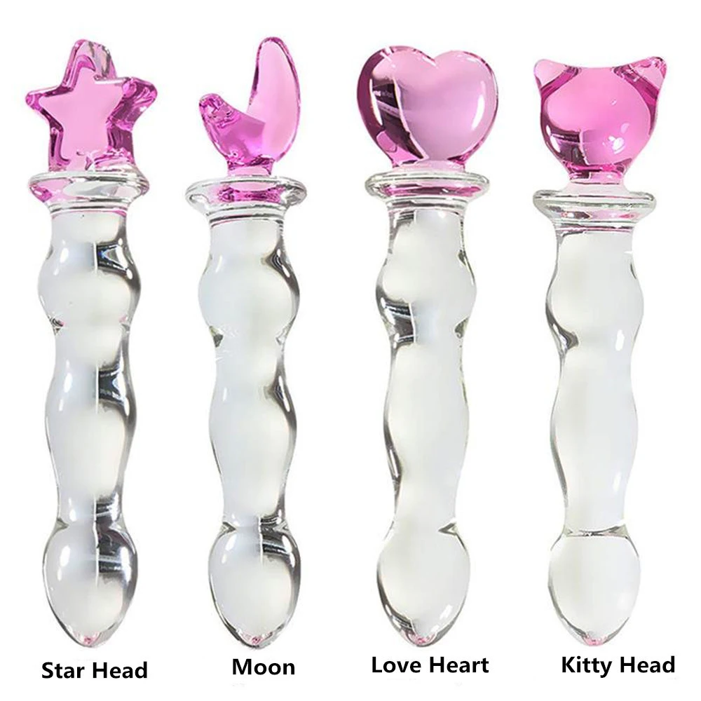 Кристалл Dildo пенис легкая вставка Стимуляция клитора взрослые секс игрушки