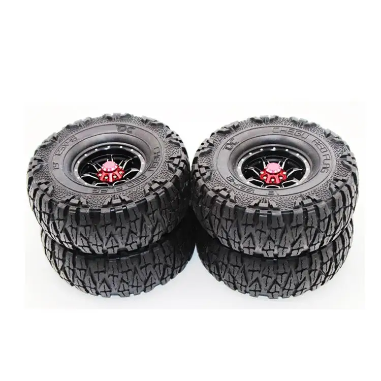 

4PCS 1.9" Rubber Tyre / Wheel Tires for 1:10 RC Rock Crawler Axial SCX10 90046 KM2 D90 D110 TRX4