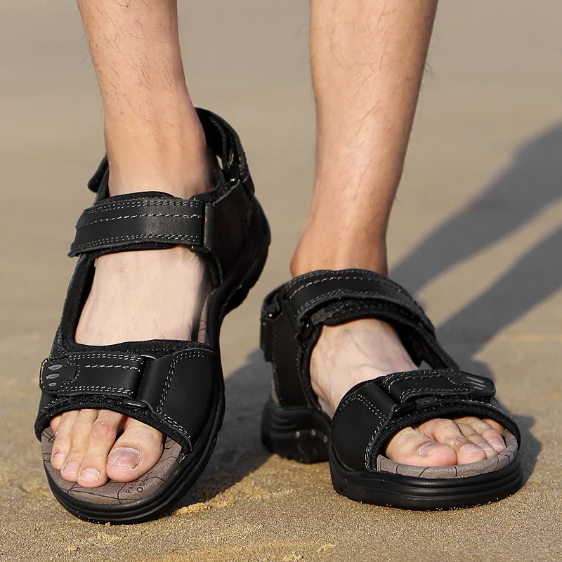 Брендовые сандалии для мужчин Коллекция 2021 года Модные повседневные уличные