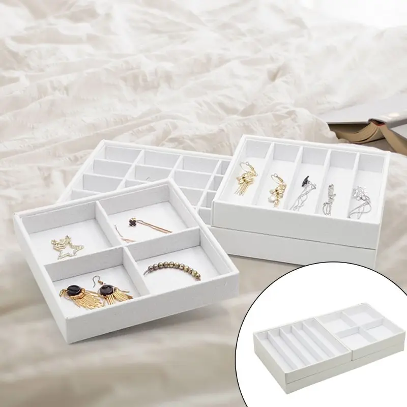 

Jewelry Trays Stackable Showcase Display Drawer Organizer Jewelry Accessary Storage Multi-Purpose,Multiple Combinations