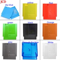 jcd 1pcs 72 pin game card shell game cartridge replacement shell for nes cover plastic case with 3 screws
