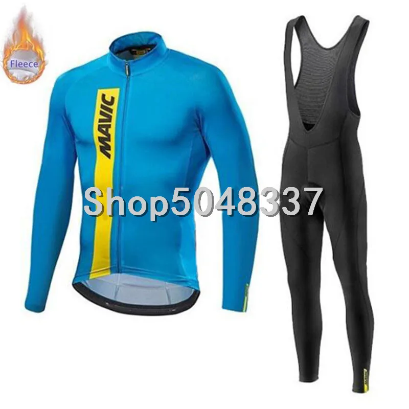 2019 новая зимняя теплая флисовая одежда из Джерси для горного велоспорта MAVIC Pro Team