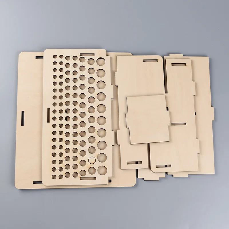 

Wooden Leathercraft Tools Rack Stand Leather Craft Stamping Punching Tools Holder Organizer