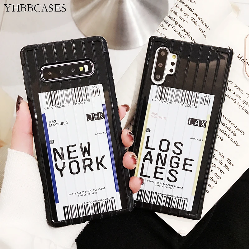 Чехлы YHBBCASES противоударные чехлы с 3D штрих кодом мягкий чехол для Samsung Note 10 9