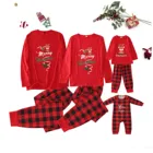 Пижама, Рождественский Семейный комплект 2021, блузка с принтом для мамы, топы и брюки, Рождественская семейная пижама, домашняя одежда, одежда для сна, милая женская пижама