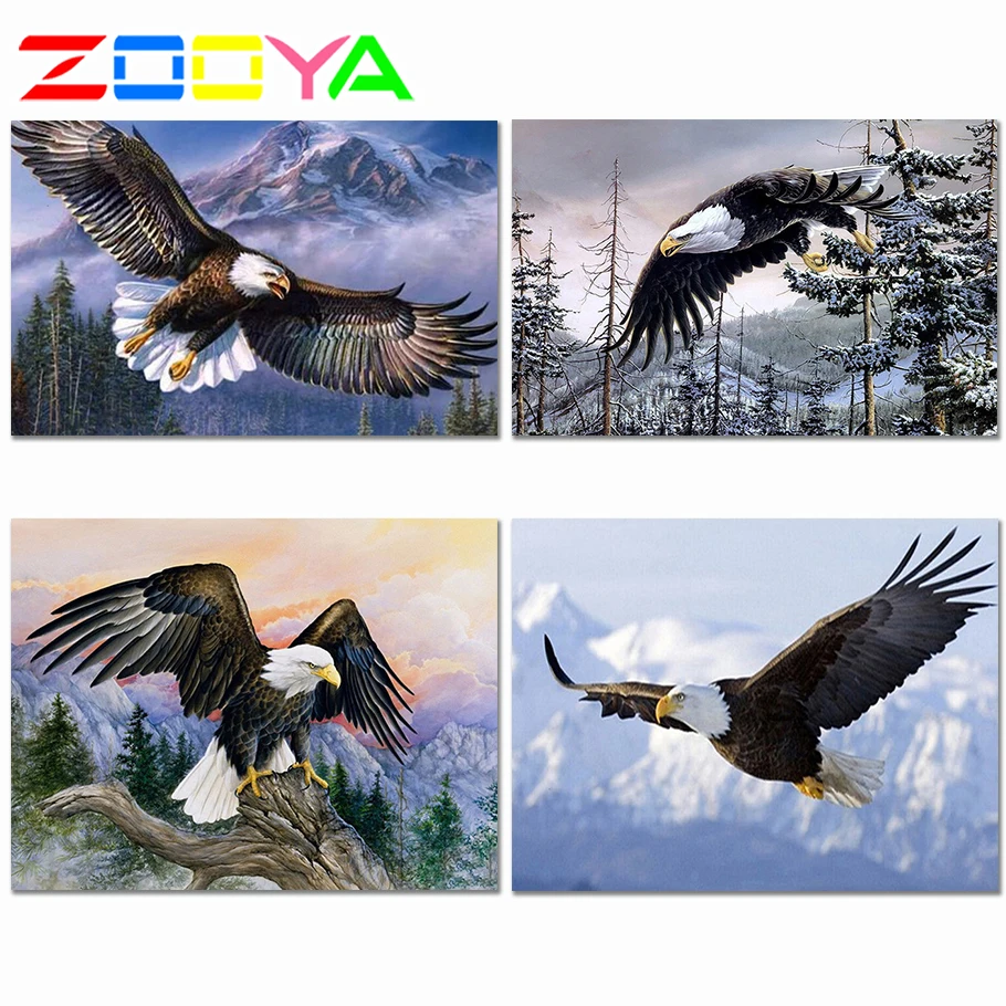 Diy Кристалл животное Алмазная вышивка Орел картина специальная форма полный