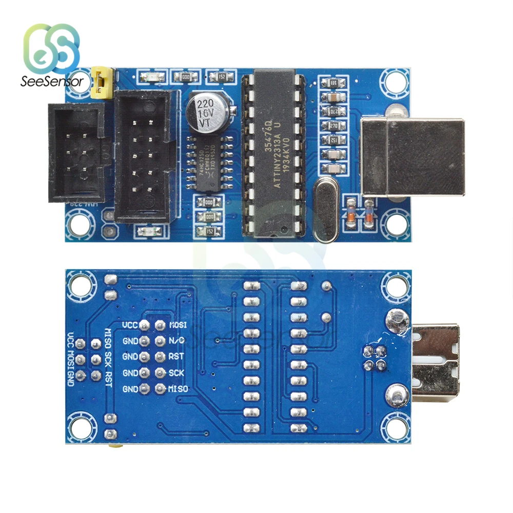USBTiny USBtinyISP AVR ISP программатор загрузчик для Arduino IDE Meag2560 с 10-контактным кабелем
