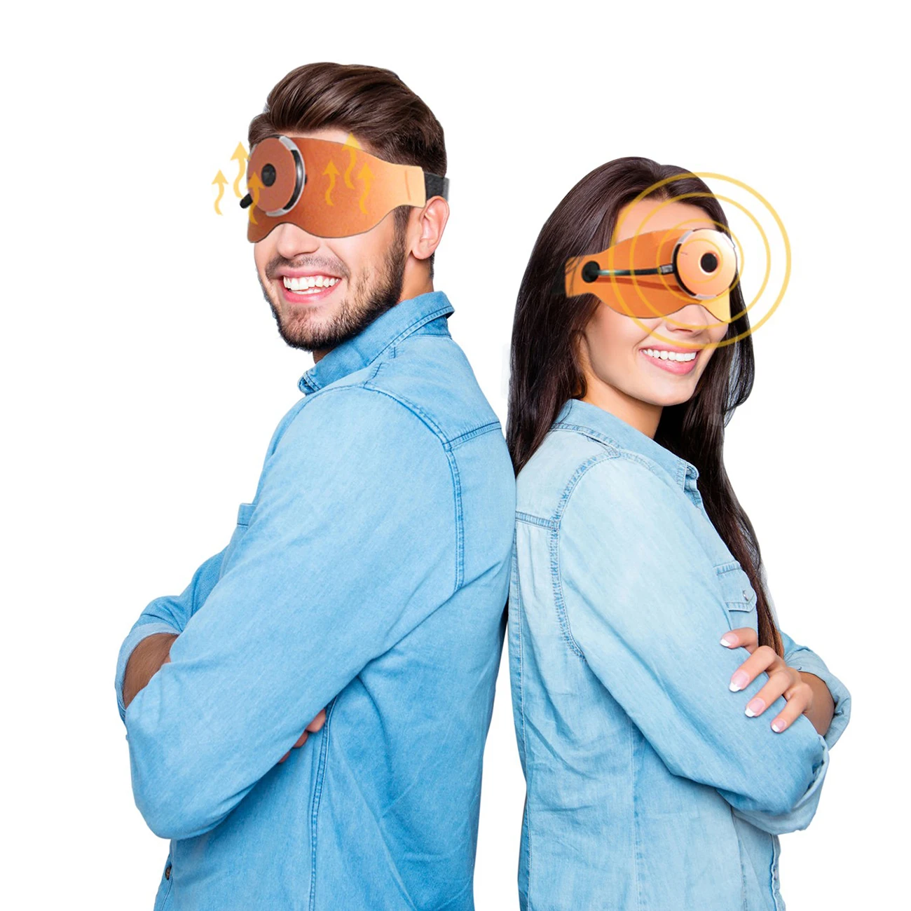 Массажер для глаз прибор сжатия с подогревом улучшает зрение снимает усталость