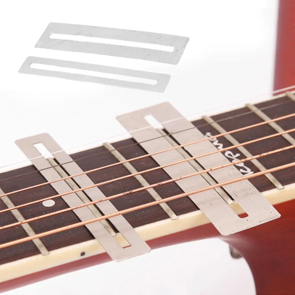 

2Pcs Fretboard Guitar Fret Wire Sanding Stone Protector Stainless Steel DIY Luthier Tool Guitar Bass Fretboard Protector Parts