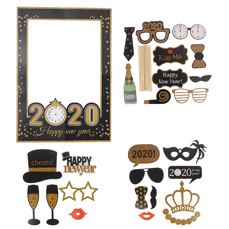 Фотобудки 2020 с Новым годом рождественские Вечерние Декорации фоторамка