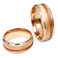 mens fashion jewelry 8mm stainless steel rose gold ring tungsten carbide jewelry for engagement wedding ring party gifts