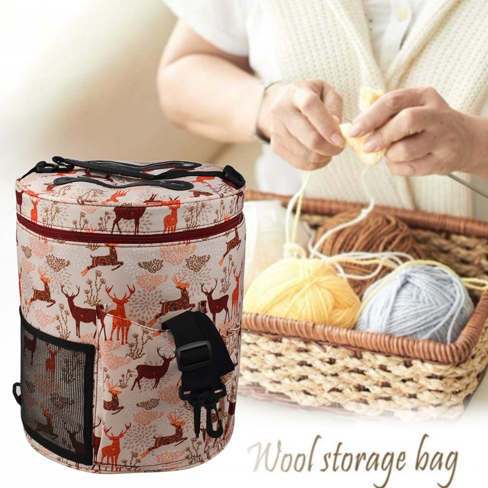 Корзина для игл, держатель, крючок для вязания крючком, сумка для хранения, инструмент для шитья, подарки, органайзер для пряжи, аксессуары для плетения