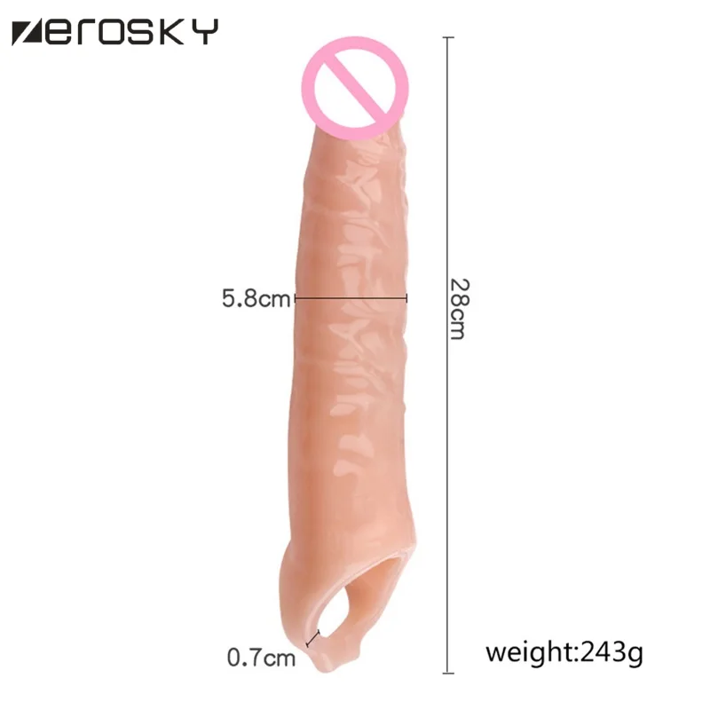 Насадка на половой член удлиняющая 28 см мужская | Красота и здоровье