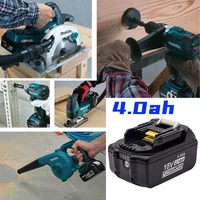 for makita 18v 4 0aah bl1830 bl1840 cordless power tool high power with lamp charger combination set 18650 battery