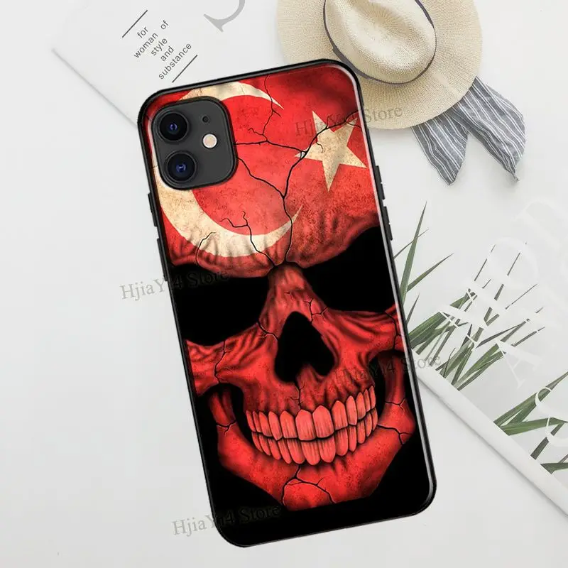 Чехол из ТПУ для iPhone 13 11 12 Pro Max mini XR X XS 6S 7 8 Plus SE 2020 с турецким флагом | Мобильные