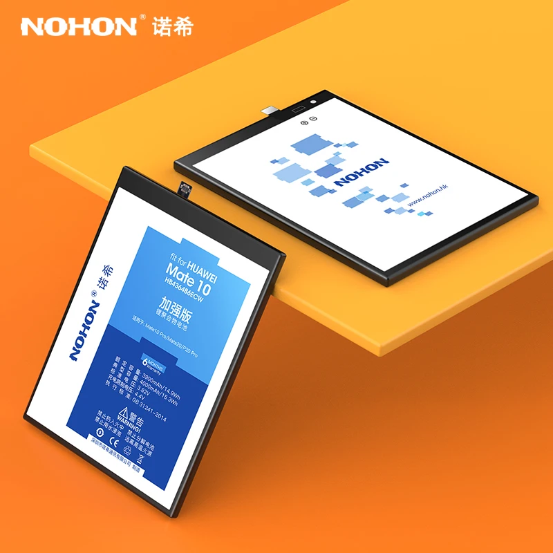 Nohon Аккумулятор для Huawei Mate 10 20 9 8 7 S P20 Pro замена Батарея HB436486ECW HB396689ECW Мобильная батарея для телефона инструменты