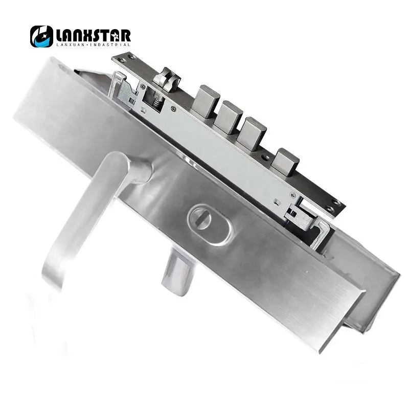 LANXSTAR дверные замки медиаторы 304 нержавеющая сталь блокировка ключа в коробке