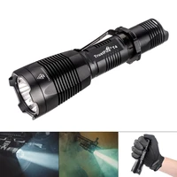 trustfire t4 portable 1000lm flashlight ipx 8 waterproof multi function led long distance 384 metres for outdoors