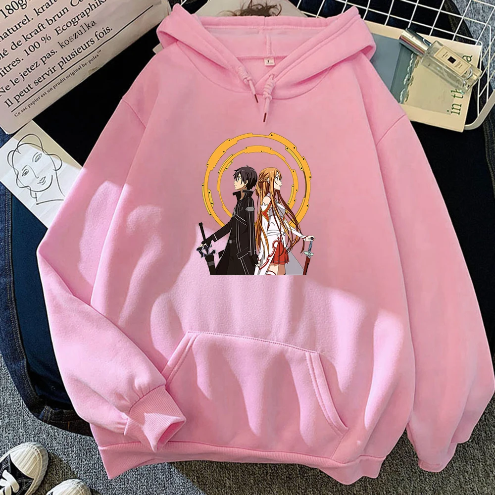 

Sword Art Online Hoodie Women 2021 Harajuku Oversized Hoodies Female Funny Kawaii Fleece Sweatshirts Pullovers Hoody Clothes