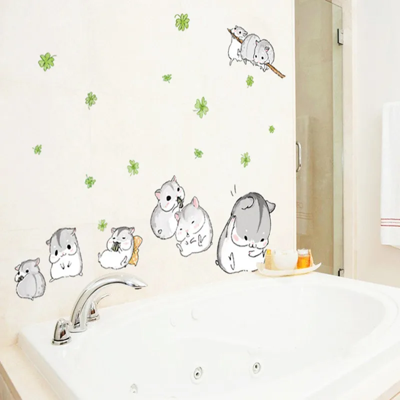 

Cute cartoon bedroom wall painting stickers children's room wall stickers creative kindergarten classroom layout wardrobe murals