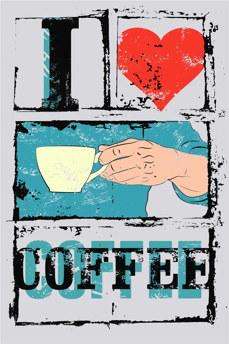 Кофе металлического олова Винтаж Декор напитки бар аксессуары для ванной