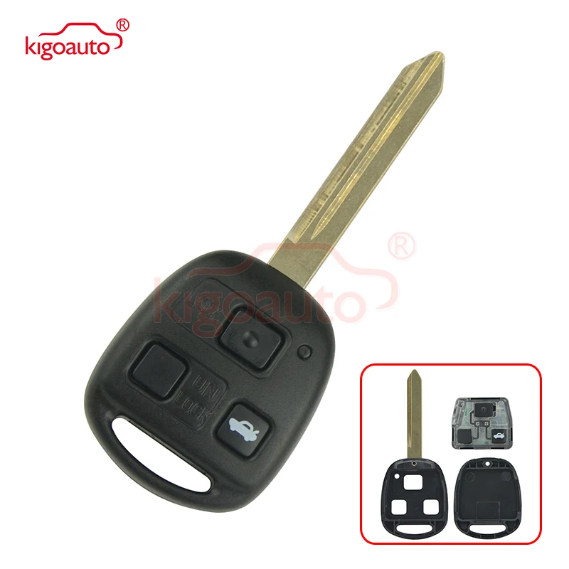 Denso (не Valeo) Kigoauto дистанционный ключ 3 кнопки TOY47 434 МГц 4D70 для Toyota Avensis 2004 2005 2006 2007 2008