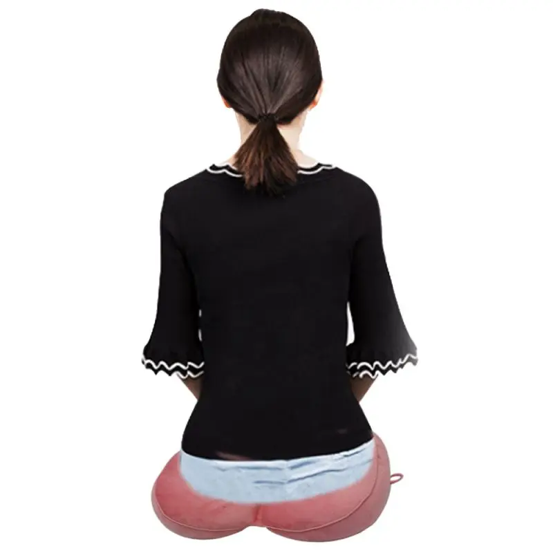 Двойная комфортная плюшевая подушка складная можно хранить поднимающая бедра