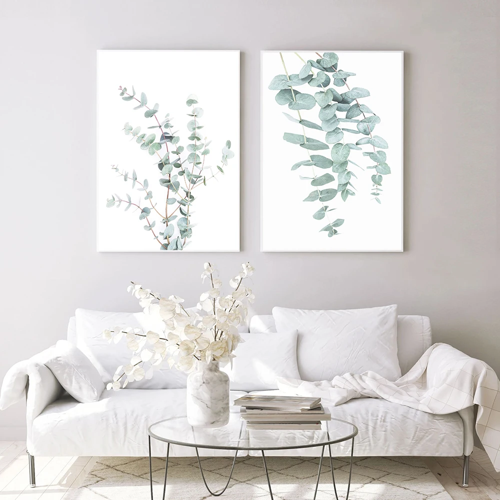 Постеры из эвкалипта ботаническая Картина на холсте фермерский Настенный декор