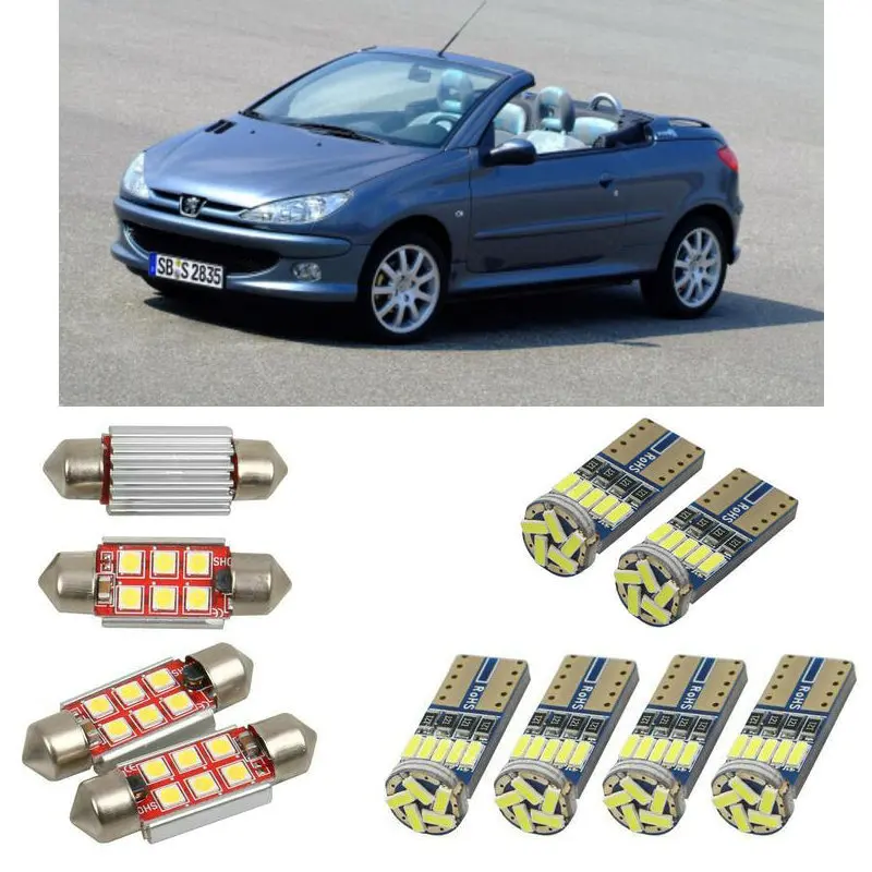 Сверхяркая светодиодная автомобильный светильник s для peugeot 206 cc 2d Кабриолет