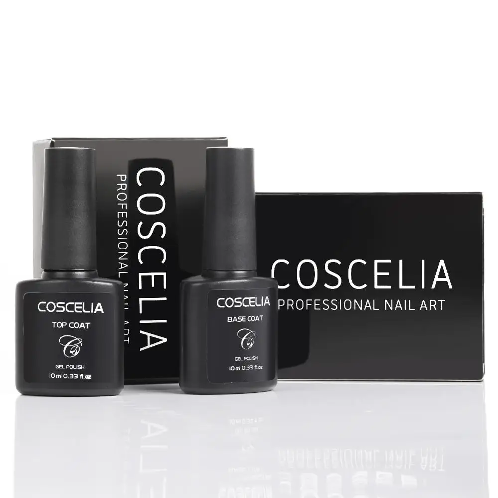COSCELIA 10 мл матовый топ и Базовое покрытие праймер гель лак для ногтей Гель нейл