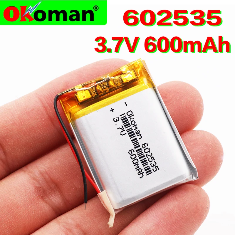 2019 новые батареи полимерная литиевая батарея 3 7 V 600 602535 можно настроить Оптовая