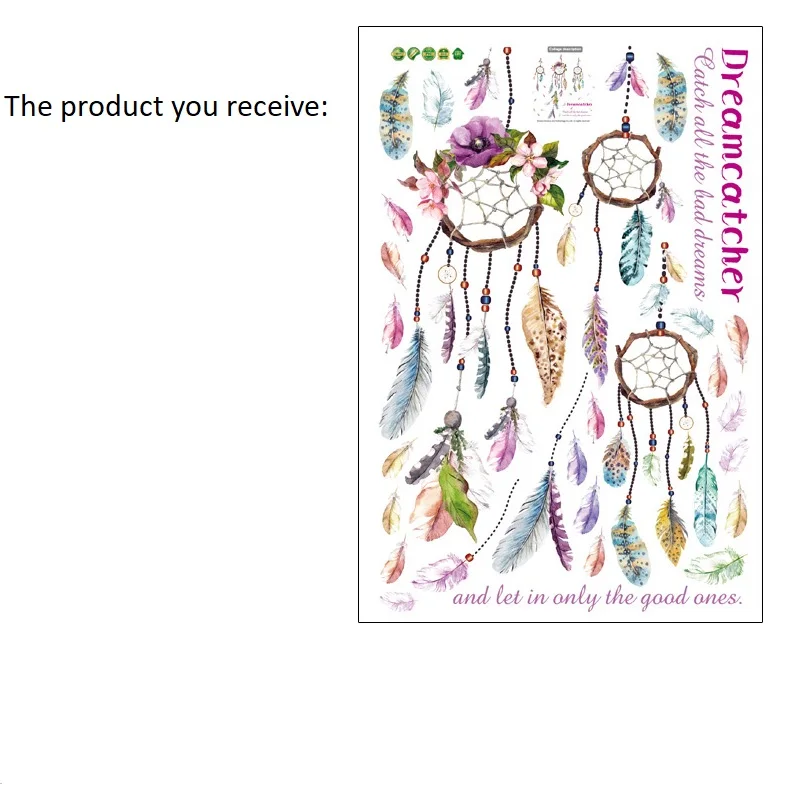 Настенная Наклейка s Ловец снов романтическая домашняя настенная наклейка