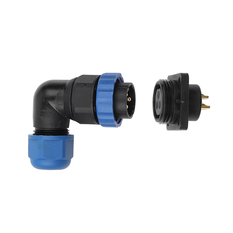 Квадратный фланцевый водонепроницаемый соединитель SP20 IP68 1/2/3/4/5/6/7/9/10/12/14 Pin