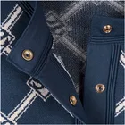 Женский летний кардиган, с коротким рукавом, круглым вырезом, в форме ромба, S, трикотаж, надписи