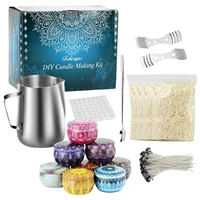 scented candle diy kit soy wax wicks mixing spoon complete set
