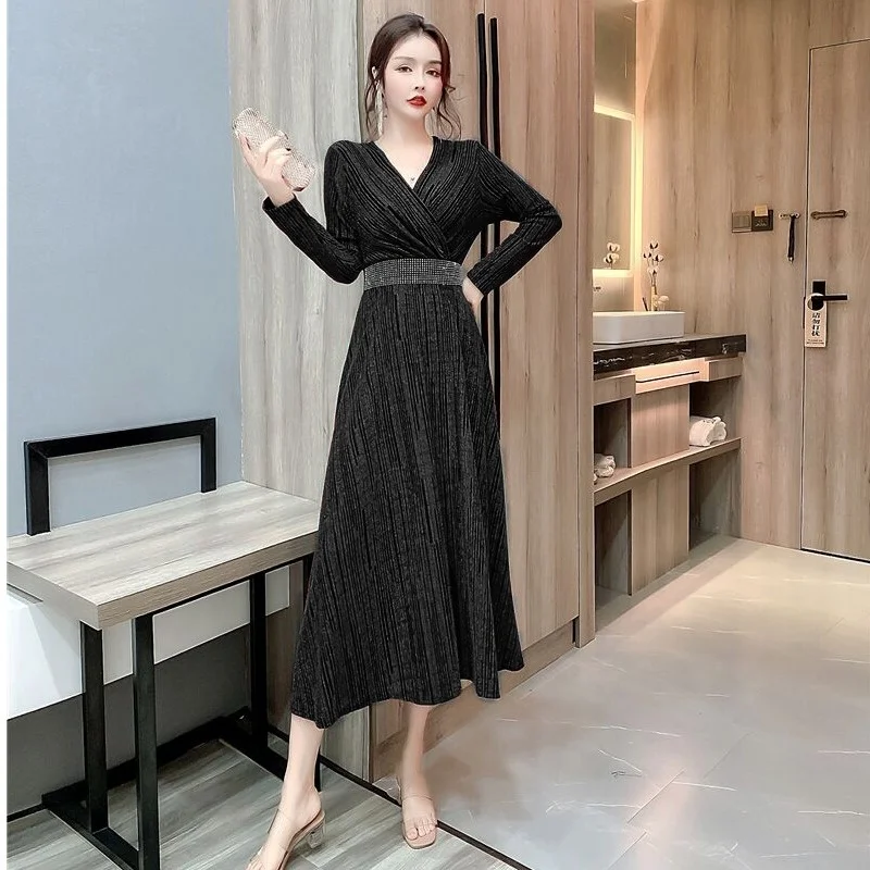 

CMAZ 2021 Party Outfits For Women Dress Elegant Midi Long Length Dresses Fashion Sexy Night Slim Vestidos Female Club Clothes