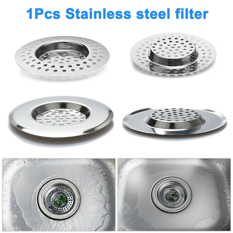 

Kitchen Sink Strainer Stainless Steel Drain Filter with Large Wide Rim RE