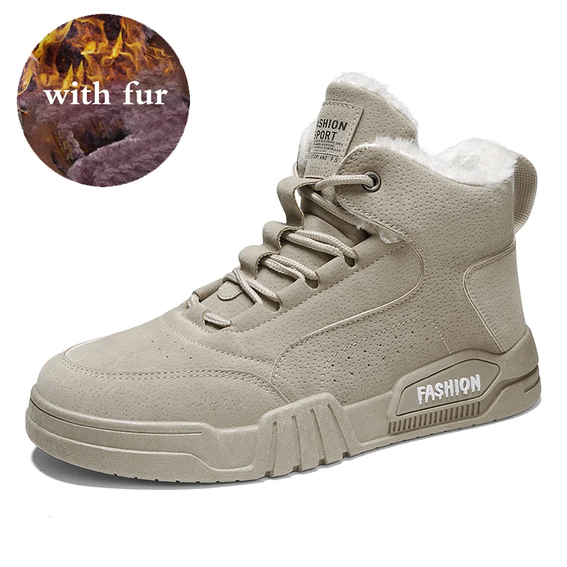 

2020 Winter Men Boots New Men Casual High To Help Ankle Boots Cotton Shoes Shoes Men Waterproof Non-slip Warm Outdoor Snow Boots