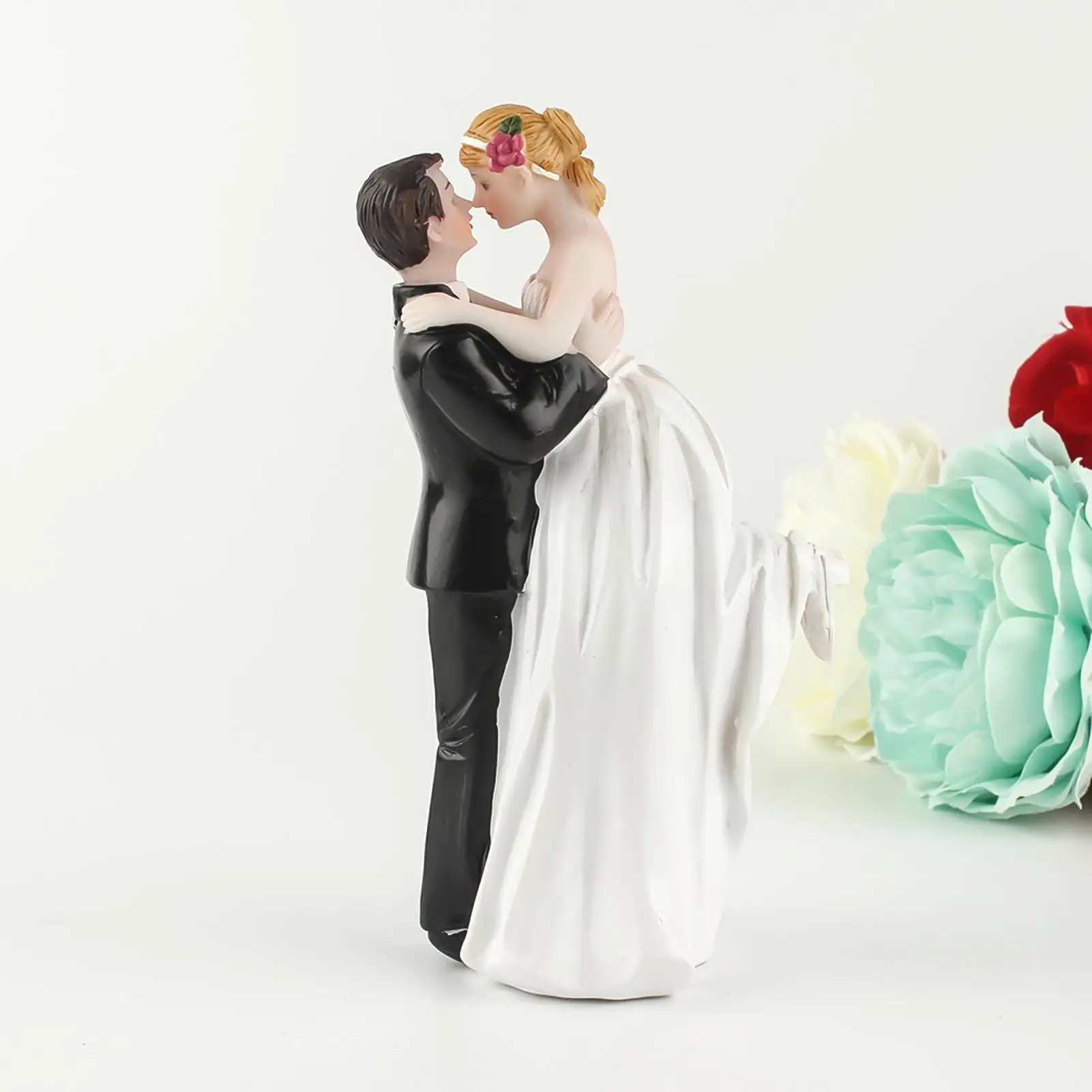 

Модные торт фигурки жениха и невесты; Куклы Жених и невеста смолы статуэтки, украшение свадебного декора товары для украшения торта
