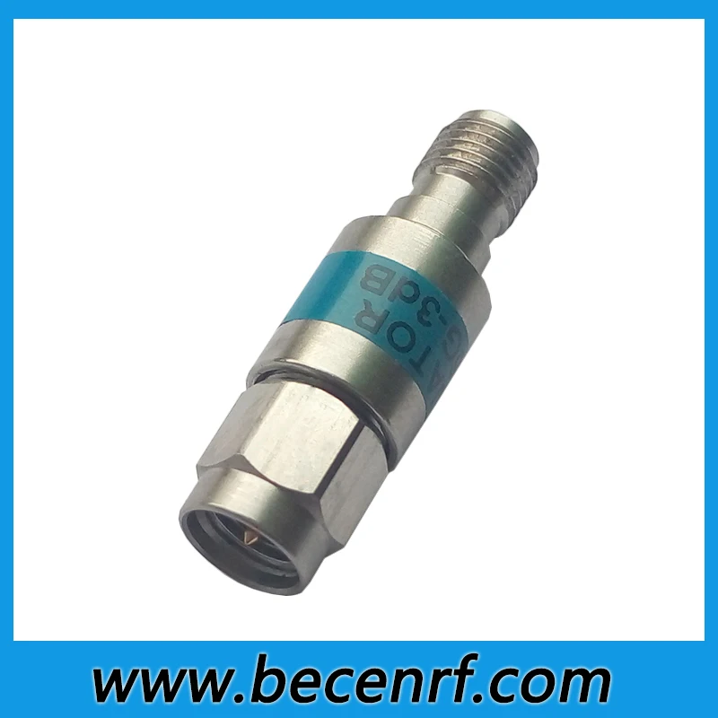 Фиксированный аттенюратор из нержавеющей стали, 2 Вт, SMA RF, фотоэлемент 50 Ом, 1 дБ, 3 дБ, 5 дБ, 6 дБ, 10 дБ, 15 дБ, 20 дБ, 30 дБ, коаксиальный разъем