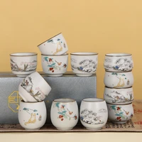ru kiln tea cup large capacity can be raised to open the master cup creative ceramic kung fu tea set tea bowl retro