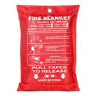 1,2 м x 1,2 м огнеупорное одеяло из стекловолокна огнестойкое аварийное спасательное огнеупорное покрывало для защиты от пожаров аварийное одеяло