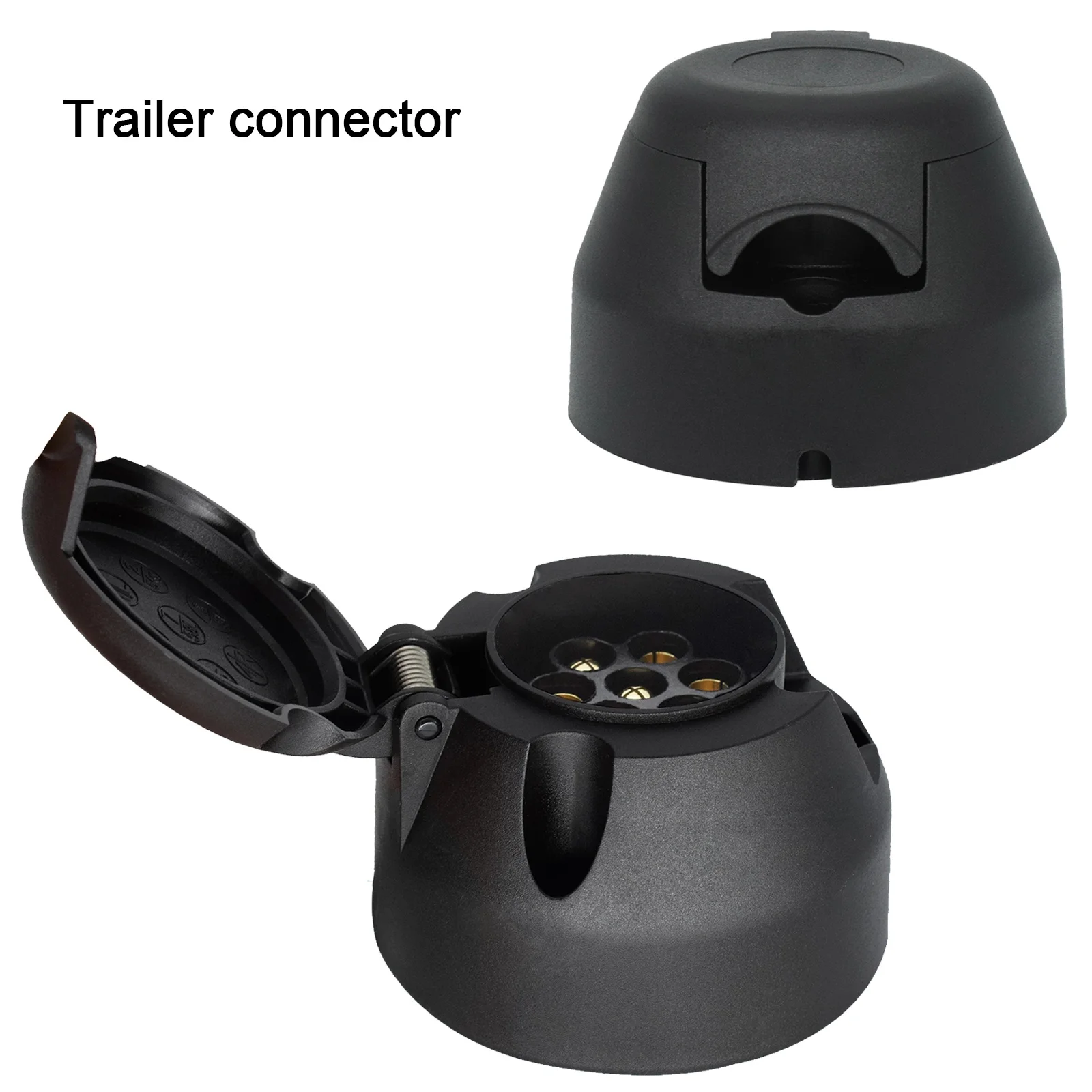 

7 Pin EU Towbar Towing Plugs Truck RV Caravan Socket Trailer Connector 12V Plug Adapter Protector Connections Car Accessories