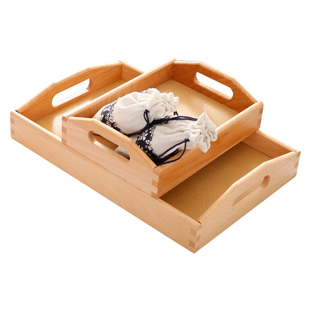 Японский поднос из цельного дерева прямоугольная буковая чайная тарелка для