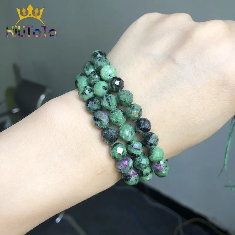 Круглые граненые бусины для бижутерии Аксессуары браслета 15 дюймов 6/8/10