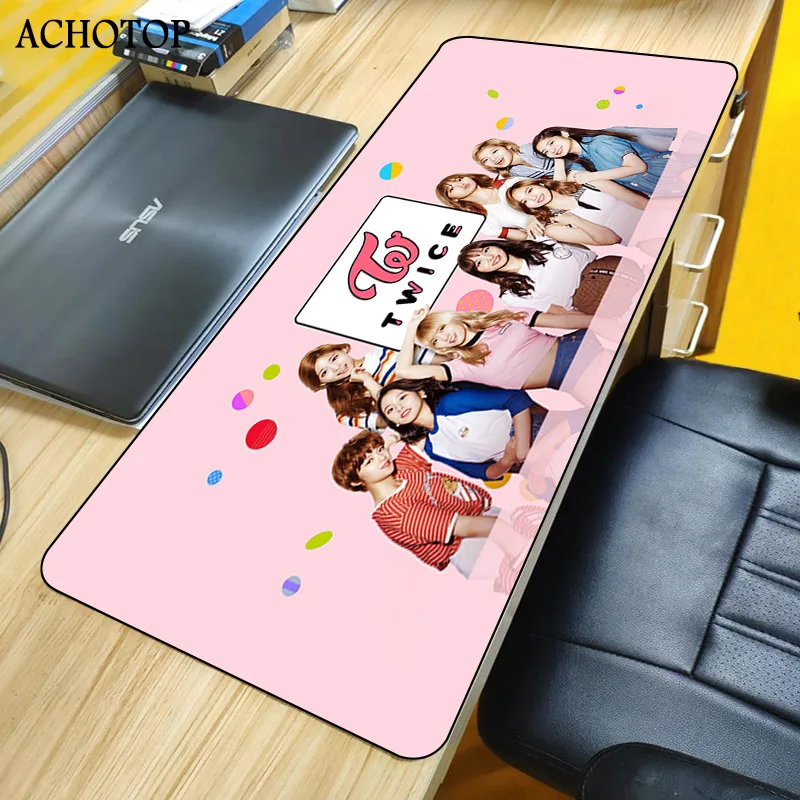 

Twice Mina Momo Kpop mouse pad Anti-slip Rubber Gaming Mouse Mat xl xxl 800x300mm for Lol world of warcraft