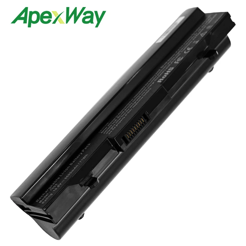 Черный 9 ячеек 6600 мАч Батарея для Asus Eee PC 1001PX 1001HA 1005 P 1001PQ 1005 1005HA AL31-1005 AL32-1005 ML32-1005 PL32-1005