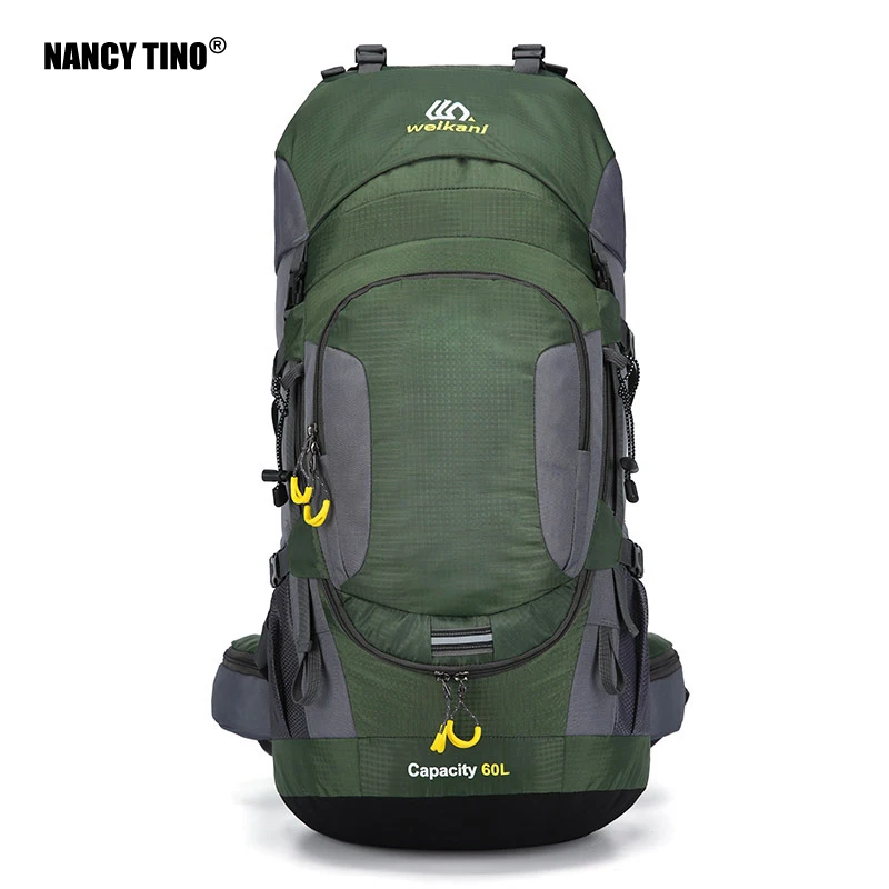 

NANCY TINO 60L Climbing Backpack Night Reflection Design Men's Outdoor Hiking Bag Unisex Waterproof Mountain PackageBackpack