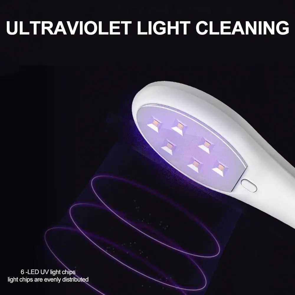 

UV LED Cleaning Light Handheld Portable Mite Removal Ultraviolet Cleaning Light for Home Hotel UV Cleaning Light Sterilization