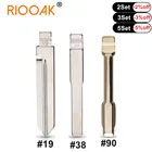 10 шт. FO38 HU101 FO21 ключ  19 #38 #90 автомобильный пульт дистанционного управления KD ключ лезвие для Ford Fusion Focus Mondeo Fiesta Galaxy Flip Blank